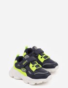 gelteo Adidași Albastru-Verde cu Inscripție și Motiv Geometric Fraile