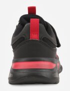 gelteo Pantofi Sport Adidași Negru-Roșii cu Scris și Model Geometric Basolea
