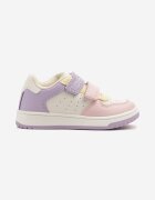gelteo Pantofi sport Alb-violet cu Branț din Piele cu Închidere cu Velcro Telisiana