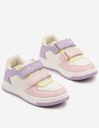 gelteo Pantofi sport Alb-violet cu Branț din Piele cu Închidere cu Velcro Telisiana