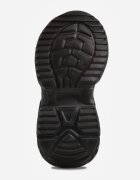 gelteo Pantofi Sport Negri Sneakers cu Brant din Piele și Model Geometic Dephiera
