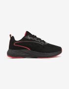 gelteo Pantofi Sport Negru-Roșu Sneakers cu bandă decorativă pe lateral Damamene