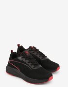 gelteo Pantofi Sport Negru-Roșu Sneakers cu bandă decorativă pe lateral Damamene