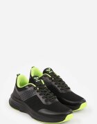 gelteo Pantofi Sport Negru-Verde Sneakers cu model în relief Ashavera