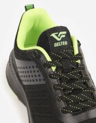gelteo Pantofi Sport Negru-Verde Sneakers cu model în relief Ashavera