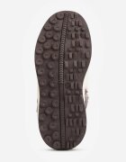 gelteo Sneakers din denim cu curele decorative și inscripția Liomira Alb cu maro