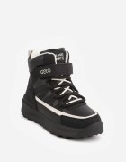 gelteo Sneakers din denim cu curele decorative și inscripția Liomira Negri
