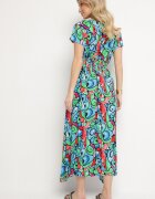 generation Rochie Albastră Din bumbac cu Model Abstract Emilisse