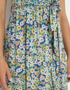 generation Rochie Bleumarin din Bumbac cu Bretele cu Decolteu Petrecut și cu Șliț Asimetric Xiloa