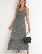 generation Rochie Neagră Cloș din bumbac cu bretele Ruweida