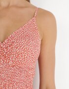 generation Rochie Roz Evazată Din Bumbac Cu Bretele Ruweida