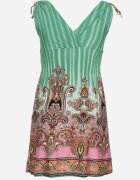 generation Rochie Verde cu bretele groase cu decolteu petrecut cu croială evazată Rissaline