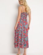 generation Rochie Verde-Roșie Din bumbac Petrecută Pe bretele subțiri Cu imprimeu floral Rissamira