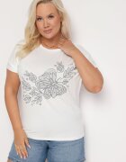 generation Tricou Alb Clasic din bumbac cu Imprimeu Wiloa