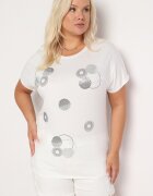 generation Tricou alb din Bumbac Finisat cu Zirconii Krissianne