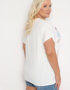 generation Tricou Clasic din Bumbac Alb Decorat cu Zirconii Christara