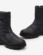  Ghete de zăpadă Bleumarin Matlasate Până la gleznă Cu elastic și Blană Alveril