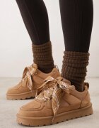  Ghete de zăpadă cu șireturi în stil de sneakers pe talpă cu profil Jaranti Maro