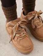  Ghete de zăpadă cu șireturi în stil de sneakers pe talpă cu profil Jaranti Maro