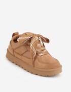  Ghete de zăpadă cu șireturi în stil de sneakers pe talpă cu profil Jaranti Maro
