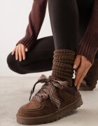  Ghete de zăpadă cu șireturi în stil de sneakers pe talpă cu profil Jaranti Maro