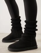  Ghete de zăpadă de iarnă mediu cu blană artificială Piwila Negre
