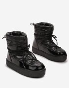  Ghete de zăpadă Negre cu Șireturi Elastice Nace