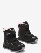  Ghete de zăpadă Negre cu Velcro pe talpă cu striații cu barete decorative Dirette