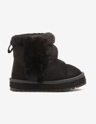  Ghete de zăpadă negre slip-on căptușite cu blană Zeiassa