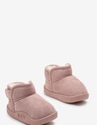  Ghete de zăpadă rozalii căptușite cu talpă de cauciuc peste gleznă Chloenis