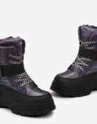  Ghete de zăpadă violet pe talpă groasă cu arici Willandra