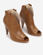  Ghete maro Peep Toe pe toc conic Zaorvan