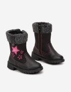  Ghete Negre cu Aplicație Decorativă și Căptușeală de Blană Filozola