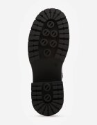  Ghete Negre pe Talpă Groasă cu Toc Gros și Carâmb Elastic Irinara