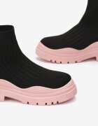  Ghete Negru-Roz cu carâmb elastic Lazeos