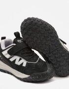  Ghete Sport Negre-Gri din Piele Ecologică închise cu Scai și Șireturi Aloreta