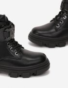  Ghete Worker Negre cu talpă groasă Chionele