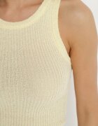 giorgia Top Galben din Material Reiat Ovilora
