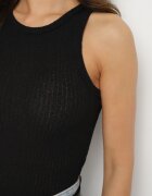 giorgia Top Negru din material reiat Ovilora