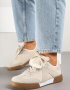 givana Adidași și tenisi bej cu limbă decorativă Alaviela