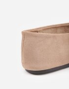 givana Balerini cu aplicație metalică Fenora Bej închis