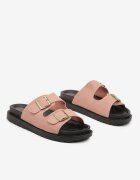 givana Papuci Roz Casual cu Curele cu Catarame Winea