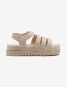 givana Sandale bej cu închidere velcro tip gladiator Sorlinia