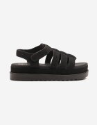 givana Sandale Negre cu prindere velcro Tip Gladiator Sorlinia