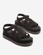 givana Sandale Negre cu prindere velcro Tip Gladiator Sorlinia