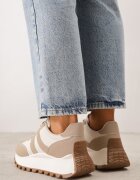 givana Sneakers groase cu talpă groasă și barete decorative Diki Bej închis