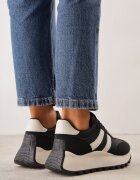 givana Sneakers groase cu talpă groasă și barete decorative Diki Negri