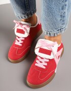 givana Sneakers Teniși Roșu-Roz cu Limbă Decorativă Alaviela
