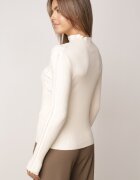 glo-story Asortat Cu guler înalt din tricot ribat cu cusături decorative Moonia Bej