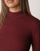 glo-story Bluză cu guler înalt din tricot elastic Munita Bordo